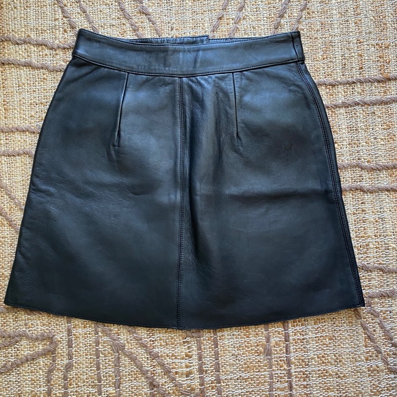 Maje Jelfie Leather Horsebit mini skirt - Picture 3 of 11